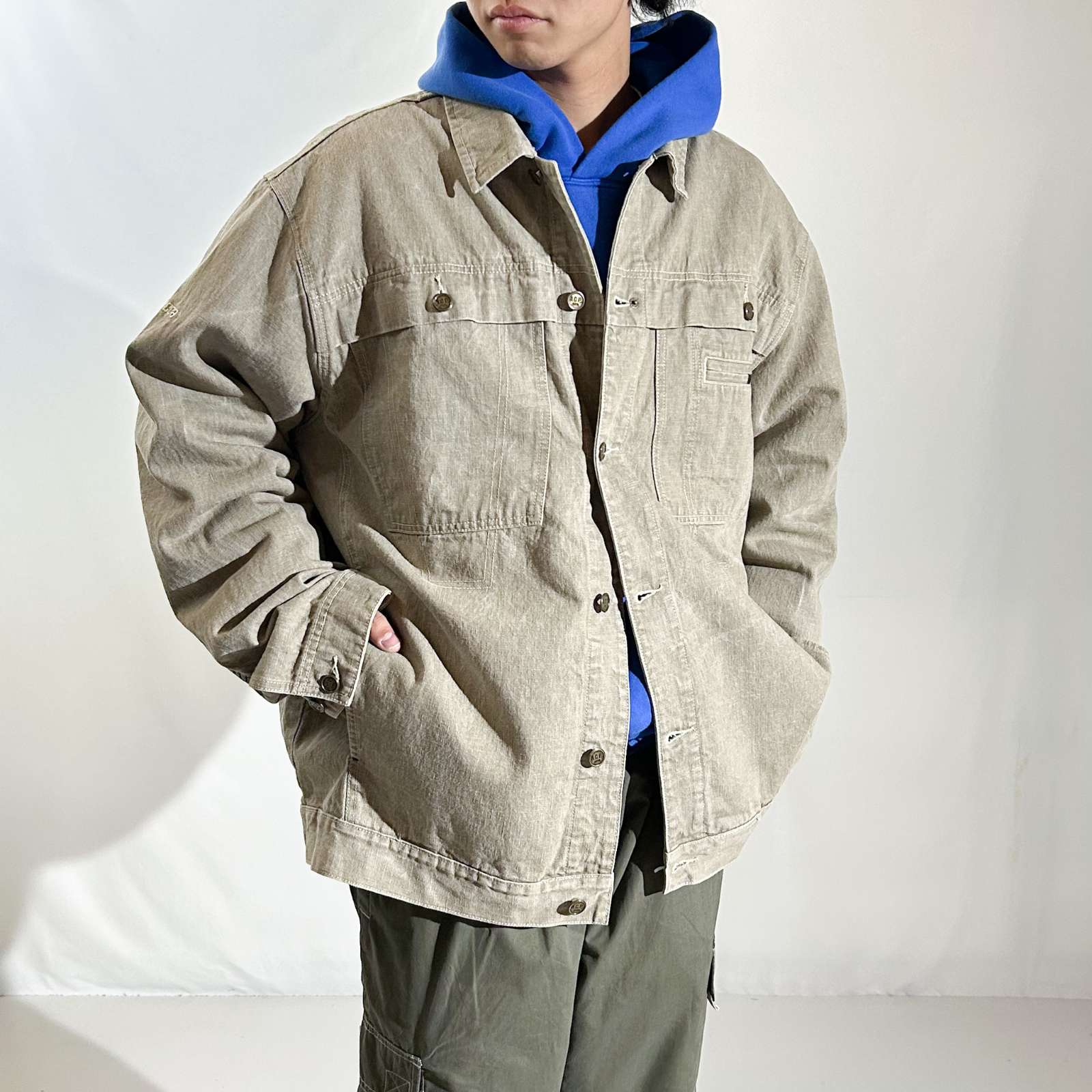 古着–00's MECCA オーバーサイズ カラーデニム ジャケット