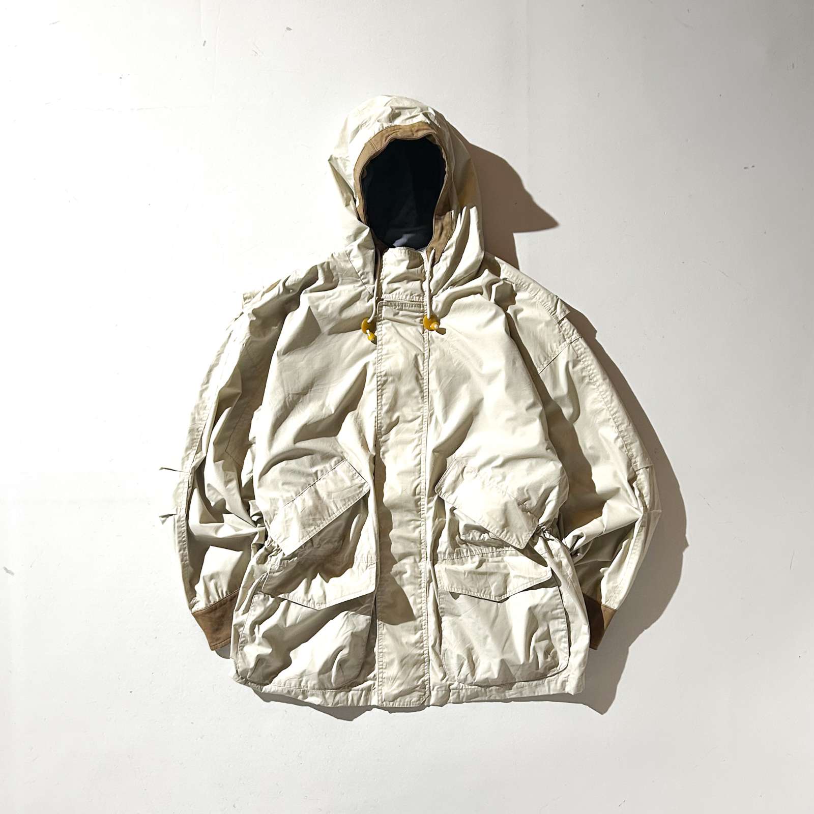 古着–90's～00's STRUCTURE レザー切替 アウトドア ジャケット