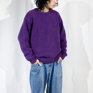 コットン 無地 ニット