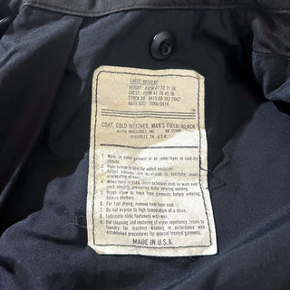 "made in USA" ALPHA INDUSTRIES M-65タイプ ブラックフィールドジャケット
