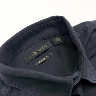 00's～ AXIST "Modern Fit" 針抜きストライプ L/Sシャツ