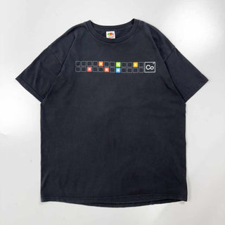 00's "27th element.com" 元素周期表プリント Tシャツ