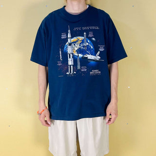 00's AAA "KENNEDY SPACE CENTER" グラフィック プリント Tシャツ