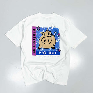 00's AAA "RiB fest 05 PIG OUT" バックプリントTシャツ