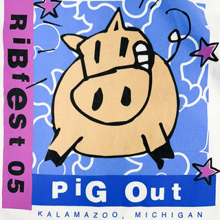 00's AAA "RiB fest 05 PIG OUT" バックプリントTシャツ