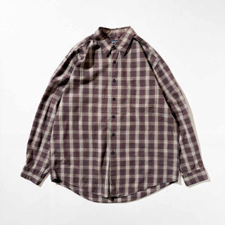 00's ARROW コットン×レーヨン チェック L/S シャツ