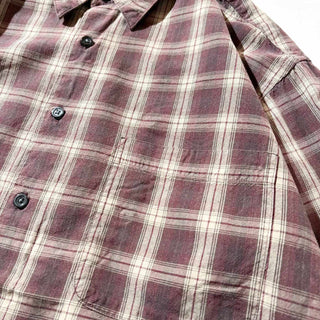 00's ARROW コットン×レーヨン チェック L/S シャツ