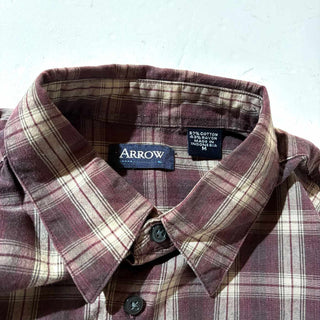 00's ARROW コットン×レーヨン チェック L/S シャツ