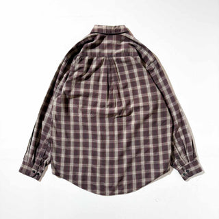00's ARROW コットン×レーヨン チェック L/S シャツ