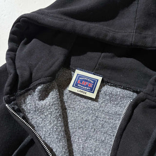 00's AUTHENTIC LIFE APPAREL ワンポイント フルジップ スウェット パーカ