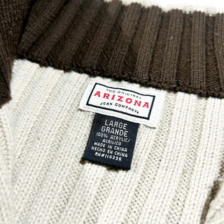00's Arizona ライン フルジップ ニットセーター