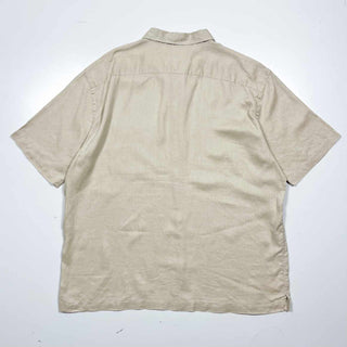 00's BANANA REPUBLIC ボックスカット リネン S/Sシャツ