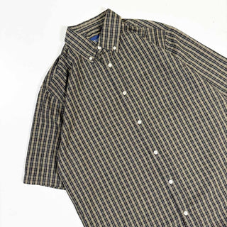 00's BASIC EDITIONS コットン B.D. チェック S/S シャツ