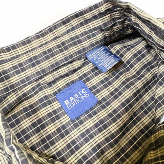 00's BASIC EDITIONS コットン B.D. チェック S/S シャツ