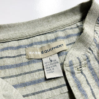 00's BASIC EQUIPMENT ストライプ ヘンリー Tシャツ