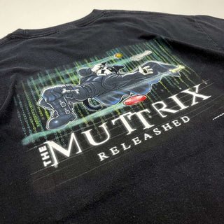 00's BIG DOGS "THE MUTTRIX" パロディ 両面プリント Tシャツ