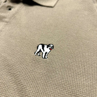 00's BIG DOGS レーヨン混 ワンポイント ポロシャツ