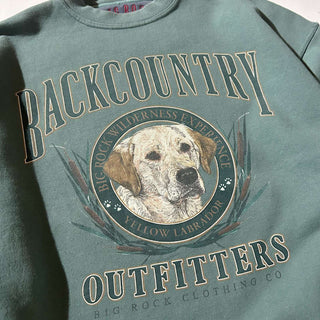 00's BIG ROCK ヘビーコットン 3連 アニマル プリント スウェットシャツ