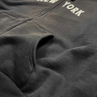 00's BLUE MARLIN "NEW YORK" サンフェード フルジップ スウェット パーカ