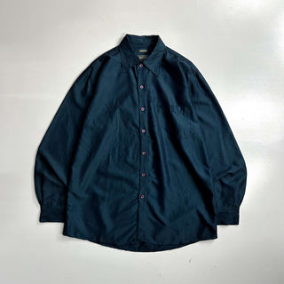 00's BRUNO "SUEDED" 玉虫レーヨン レギュラーカラー L/Sシャツ