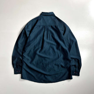 00's BRUNO "SUEDED" 玉虫レーヨン レギュラーカラー L/Sシャツ