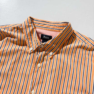 00's Bass コットン ストライプ L/S シャツ