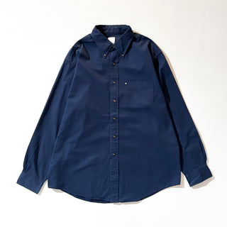 00's Brooks Brothers コットンツイル ボタンダウン L/Sシャツ(ネイビー)