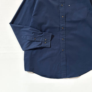 00's Brooks Brothers コットンツイル ボタンダウン L/Sシャツ(ネイビー)