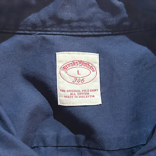 00's Brooks Brothers コットンツイル ボタンダウン L/Sシャツ(ネイビー)
