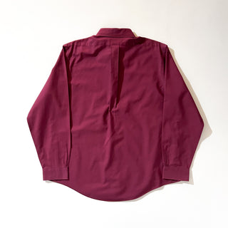 00's Brooks Brothers スーピマコットン ブロードクロス ボタンダウン L/Sシャツ(ワインレッド)