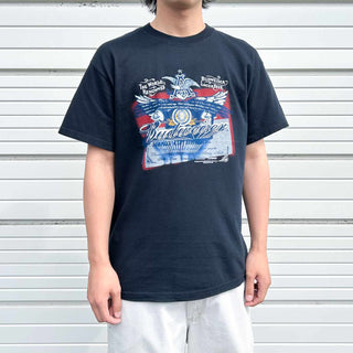 00's "Budweiser" 企業プリント Tシャツ