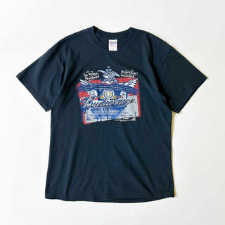 00's "Budweiser" 企業プリント Tシャツ