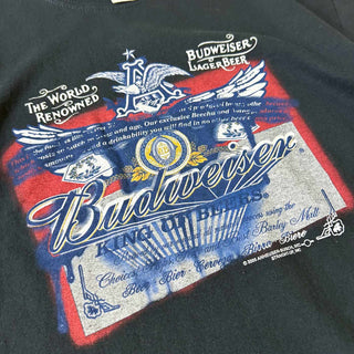00's "Budweiser" 企業プリント Tシャツ