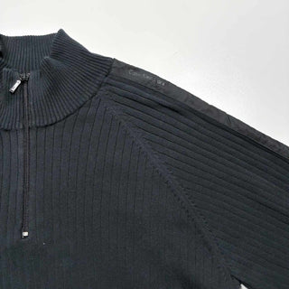 00's CALVIN KLEIN JEANS ラグラン ハーフジップ ニットセーター