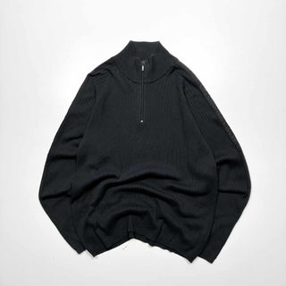 00's CALVIN KLEIN JEANS ラグラン ハーフジップ ニットセーター