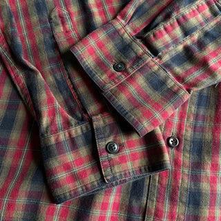 00's CHAPS RALPH LAUREN コットン チェック ボタンダウン L/S シャツ