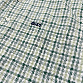 00's CHAPS RALPH LAUREN シアサッカー チェック S/Sシャツ