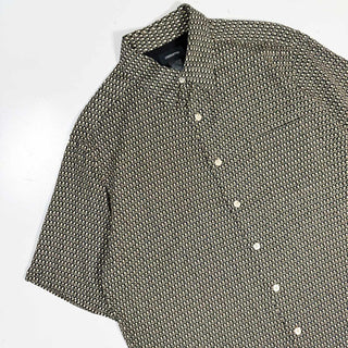 00's CLAIBORNE 総柄 ボックスカット S/S シャツ