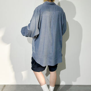 00's COLO WEAR コットン×レーヨン チェック L/Sシャツ