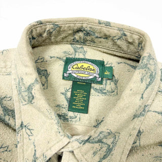00's Cabela's アニマル柄 シャモア L/S シャツ