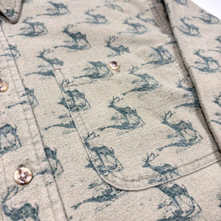 00's Cabela's アニマル柄 シャモア L/S シャツ