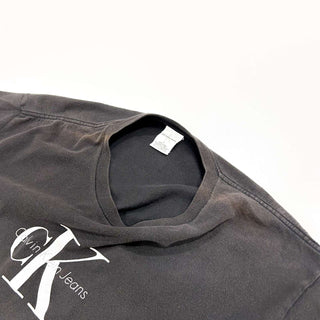 00's Calvin Klein Jeans フェード ロゴプリント Tシャツ