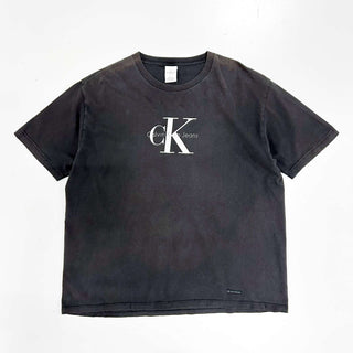00's Calvin Klein Jeans フェード ロゴプリント Tシャツ