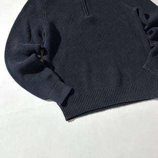 00's Calvin Klein リブ編み ハーフジップ ニット セーター