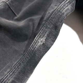 00's Carhartt ブラック 裏キルティング フェード ダック トラディショナル コート