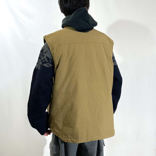 00's Carhartt オーバーサイズ 裏キルティング 中綿 ナイロン シェル ベスト
