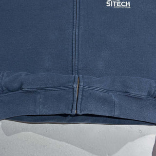 00's Carhartt ネイビー ワンポイント フルジップ スウェット パーカ