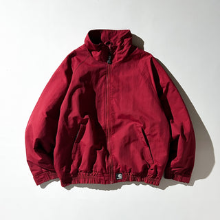 00's Carhartt ワインレッド 裏フリース シェル ブルゾン ジャケット