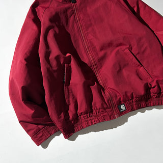 00's Carhartt ワインレッド 裏フリース シェル ブルゾン ジャケット