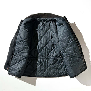 00's Carhartt ブラック 裏キルティング フェード ダック トラディショナル コート